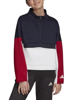 Sudadera Adidas YG ID TP FZ Marino/Granate