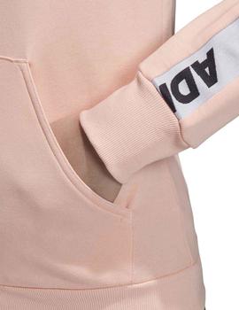 Chandal Adidas  YG Hood Cot TS Rosa/Gris