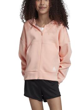 Chaqueta Adidas YG MH 3S FZ HD Rosa