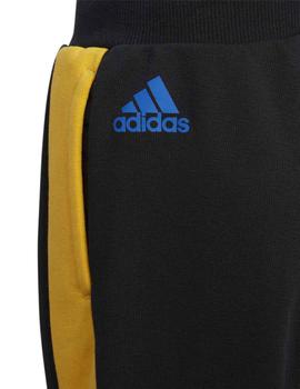 Pantalon Adidas LB FT KN Negro/Amarillo/Azul