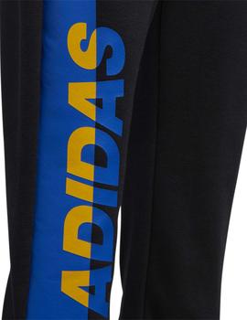 Pantalon Adidas LB FT KN Negro/Amarillo/Azul