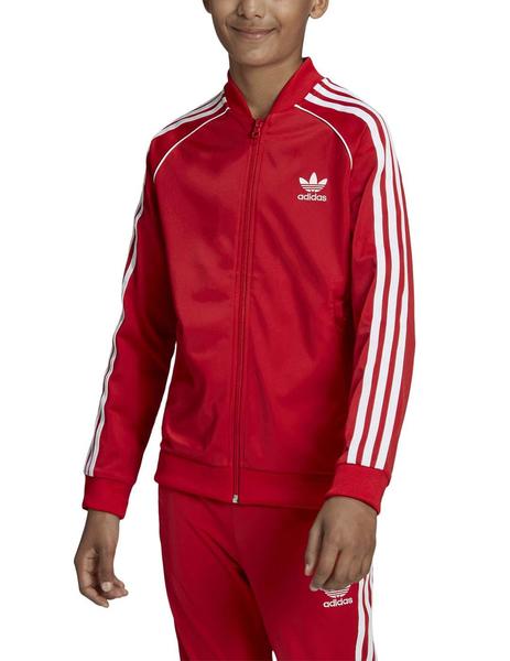 chaqueta adidas originals roja