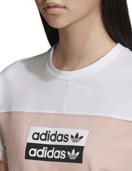 Camiseta Adidas Rosa-Blanco