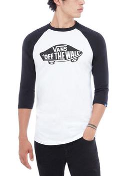 Camiseta Vans MN OTW Raglan 3/4 Blanco/Negro