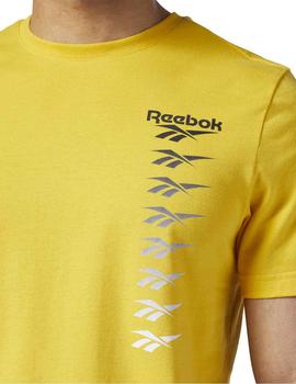 Camiseta Reebok CL V P  Amarillo