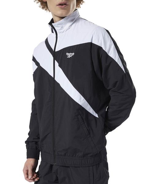 Chaqueta Reebok V FR Tracktop Negro/Blanco