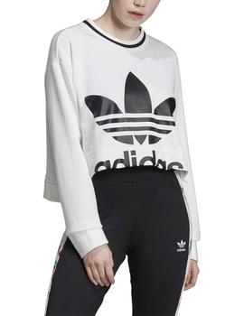 Sudadera Adidas Cropped Blanco