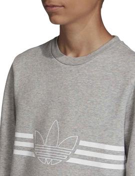 Sudadera Adidas Outline Gris