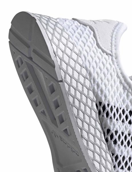 Me preparé Colgar el centro comercial Zapatillas Adidas Deerupt Runner J Blanco