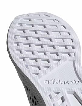 Me preparé Colgar el centro comercial Zapatillas Adidas Deerupt Runner J Blanco