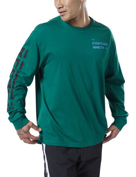 calibre Experto aceptable Camiseta Reebok MYT LS Verde