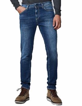 Pantalon Gas Sax Zip Denim Azul