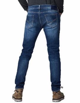 Pantalon Gas Sax Zip Denim Azul