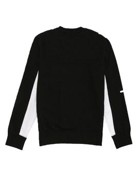 Sudadera Champion Cuello Caja Negro/Gris