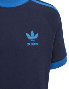 Camiseta Adidas 3Stripes Marino/Azul