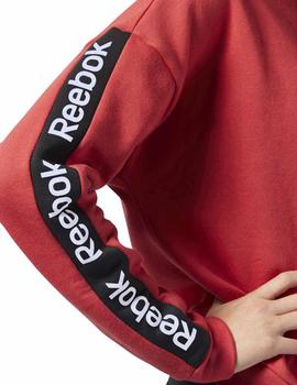 Sudadera Reebok Linear Logo Rojo