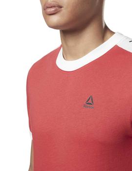 Camiseta Reebok TE BL SS Graphic Rojo