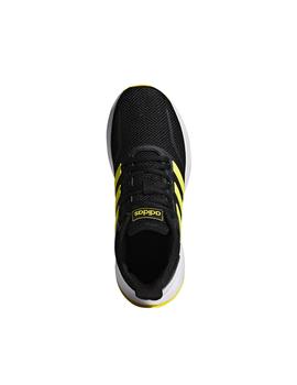 Zapatillas Adidas RunFalcon K Negro/Amarillo