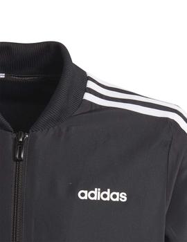 Chandal Adidas YB TS Woven Negro/Granate