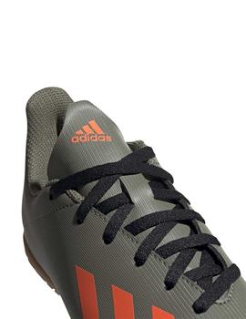 Zapatillas Adidas X19.4 IN J Verde/Naranja