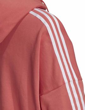 Sudadera Adidas Cropped Coral/Blanco