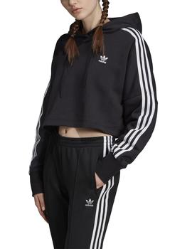 Sudadera Adidas Cropped Negro/Blanco