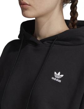 Sudadera Adidas Cropped Negro/Blanco