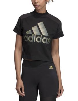 Camiseta Adidas W ID Glam Negro