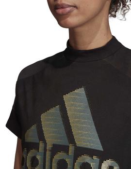 Camiseta Adidas W ID Glam Negro