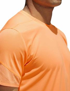 Camiseta Adidas 25/7 Tee Runr Naranja Fluor