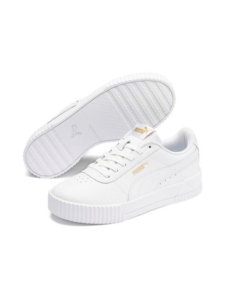 mujer blanco cuero puma zapatillas discount code for f7b6f dad64