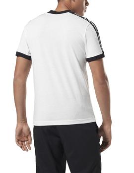 Camiseta Reebok TE BL SS Graphic Blanco/Negro