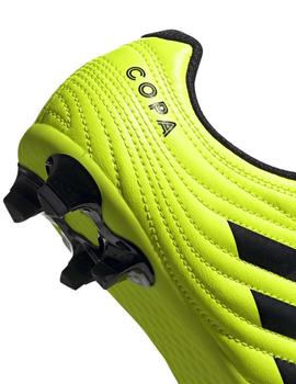 Botas Adidas Copa 19.4 FG J Amarillo Fluor