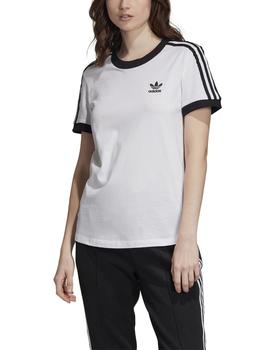 Camiseta Adidas 3 STR Blanco/Negro Mujer