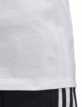 Camiseta Adidas 3 STR Blanco/Negro Mujer