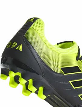 Botas Adidas Fútbol Copa 19.3 AG Negro/Amarillo