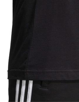 Camiseta Adidas 3-Stripes Negro/Blanco Hombre