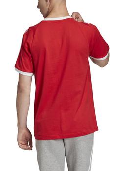 Camiseta Adidas 3-Stripes Rojo/Blanco