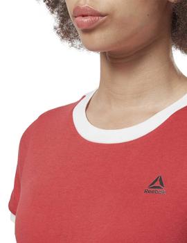 Camiseta Reebok Linear Logo Rojo