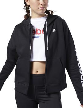 Chaqueta Reebok Linear Logo Fullzip Negro