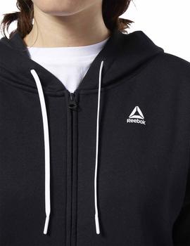 Chaqueta Reebok Linear Logo Fullzip Negro