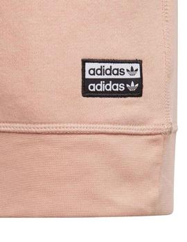 Sudadera Adidas Crew Rosa/Blanco