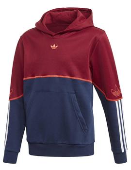 Sudadera Adidas Outline Hoodie Granate/Marino