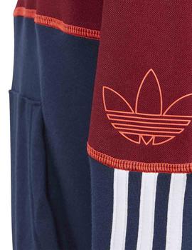 Sudadera Adidas Outline Hoodie Granate/Marino