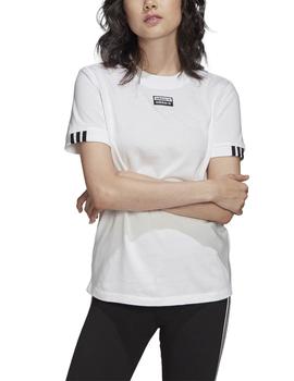 Camiseta Adidas Originals Blanco Para Mujer