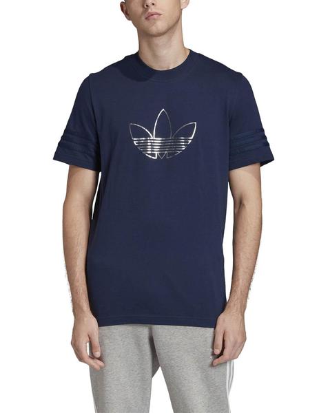 mentiroso Ladrillo Barrio Camiseta Adidas Outline Marino Para Hombre