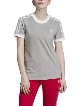 Camiseta Adidas Originals 3 STR Gris Para Mujer