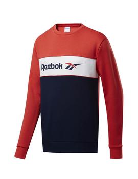 Sudadera Reebok Classics Linear Rojo Para Hombre