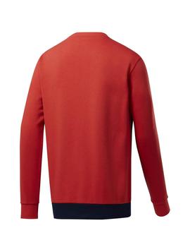 Sudadera Reebok Classics Linear Rojo Para Hombre