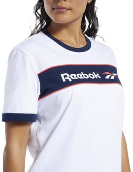 camiseta reebok classic mujer blanco